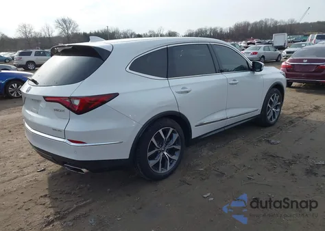 2022 Acura Mdx Technology Package z USA, uszkodzony, nr VIN 5J8YE1H4XNL017011